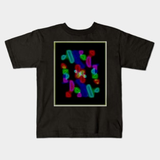 Neon Fragments Four Kids T-Shirt